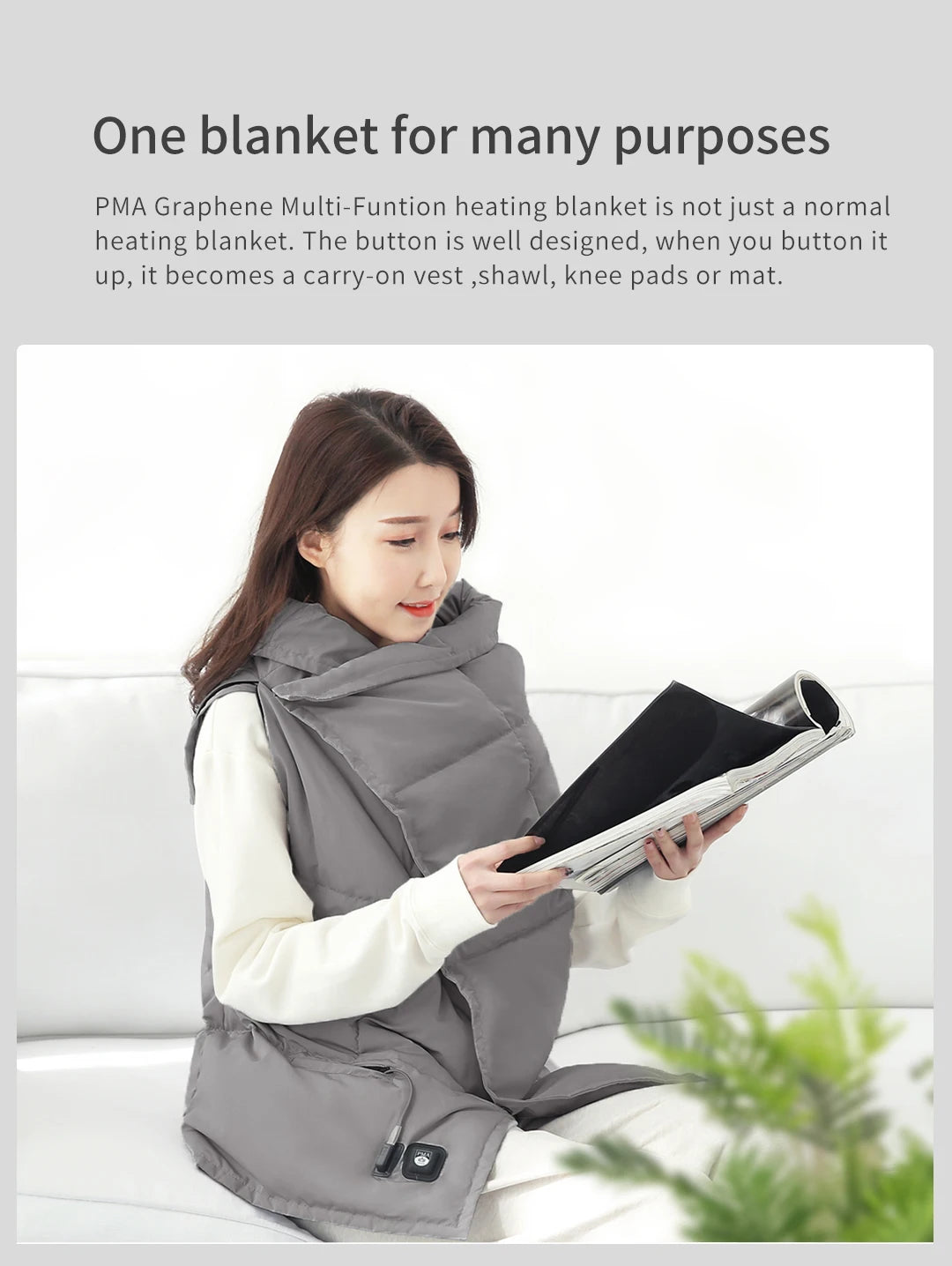 Super Soft Graphene Electric Blanket From Chinese Manufacturer Heated Blanket for Cold Winter Washable and for Winter